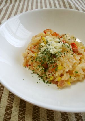 まるごとトマトの炊き込みピラフ風-レシピのメイン写真