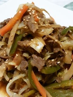 ◆プルコギ風♪ピリ辛肉野菜炒め◆-レシピのメイン写真