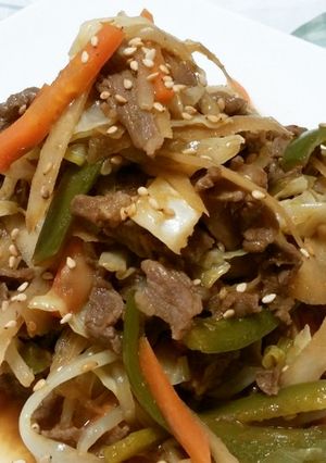 ◆プルコギ風♪ピリ辛肉野菜炒め◆-レシピのメイン写真