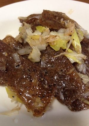 氷蒟蒻でタン塩もどき-レシピのメイン写真