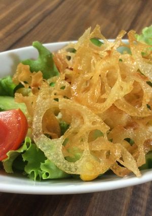 れんこんチップでナンプラーのドレッシング-レシピのメイン写真