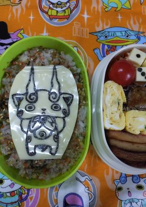 海苔　キャラ弁　コマさん　妖怪　マリオ等-レシピのメイン写真