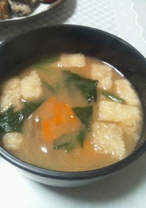 るる137 九州乾燥揚げの野菜味噌汁-レシピのメイン写真