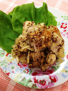 鶏肉とセロリの粒マスタード和え♪-レシピのメイン写真