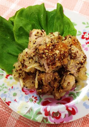 鶏肉とセロリの粒マスタード和え♪-レシピのメイン写真