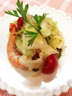 エビとキャベツとトマトのイタリアンサラダ-レシピのメイン写真