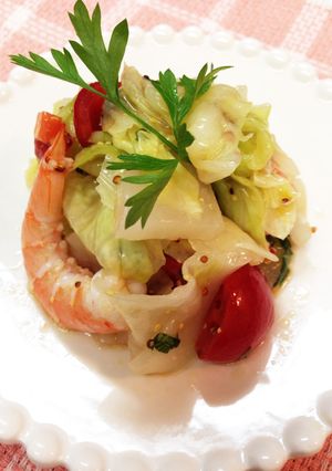 エビとキャベツとトマトのイタリアンサラダ-レシピのメイン写真