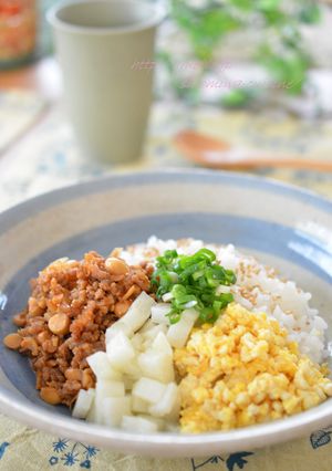 大豆で健康♡おばんざい風そぼろ丼-レシピのメイン写真