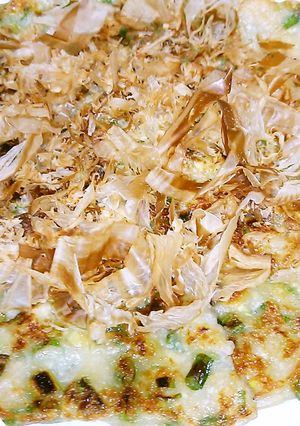 豆腐でもっちりネギ焼き？チヂミ？-レシピのメイン写真