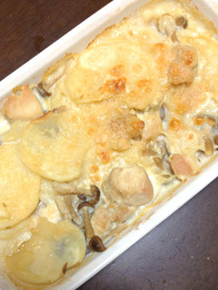 じゃがいも、しめじ、鶏胸肉の豆乳グラタン-レシピのメイン写真