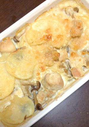 じゃがいも、しめじ、鶏胸肉の豆乳グラタン-レシピのメイン写真