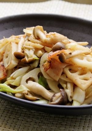 ベーコンと根菜のクリーミーしょうが炒め-レシピのメイン写真
