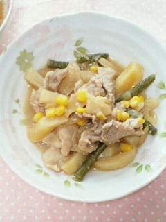 フライパンで時短☆味噌バター肉じゃが。-レシピのメイン写真
