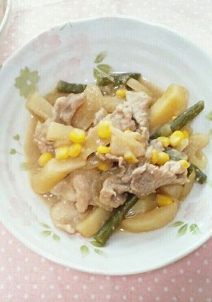 フライパンで時短☆味噌バター肉じゃが。-レシピのメイン写真