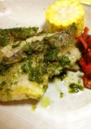 赤魚のソテー～自家製バジルソースで～-レシピのメイン写真