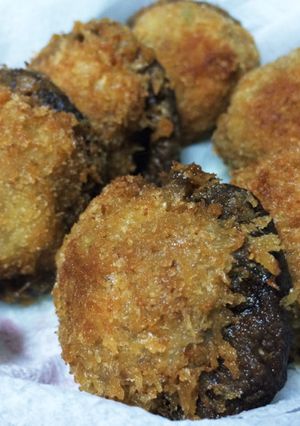 椎茸の肉詰め揚げ-レシピのメイン写真