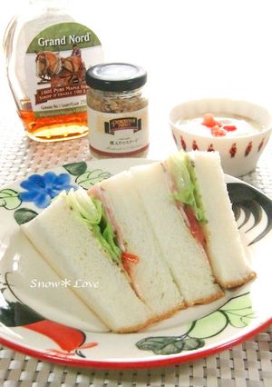 塩トマトで美味しくな〜れ♪ベーコンサンド-レシピのメイン写真