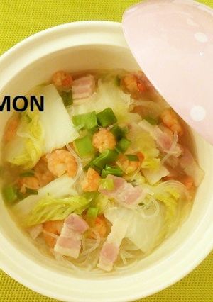 ✿とまモンの簡単エビ白菜ベーコン春雨✿-レシピのメイン写真