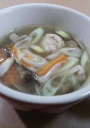鶏団子と春雨のスープ-レシピのメイン写真