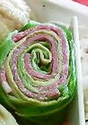 お弁当に巻き巻きサラダ-レシピのメイン写真