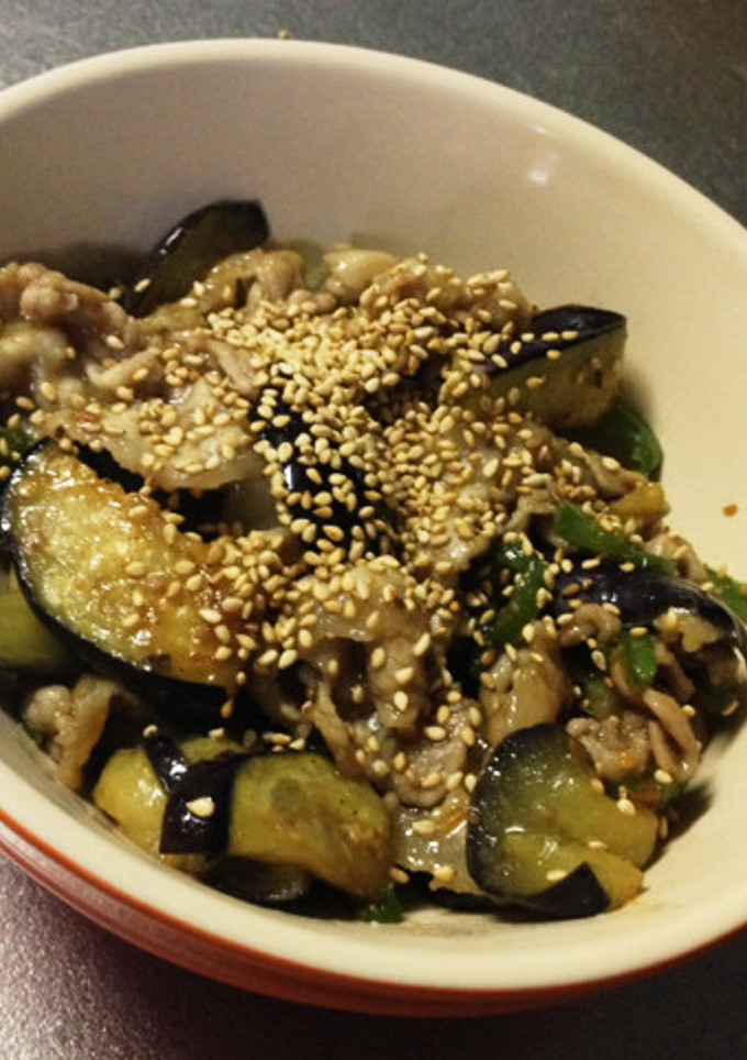 茄子とピーマンと豚肉の味噌炒め-レシピのメイン写真