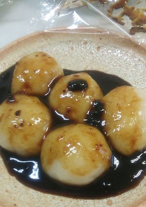 きな粉片栗粉と半端切り餅・米粉の団子-レシピのメイン写真