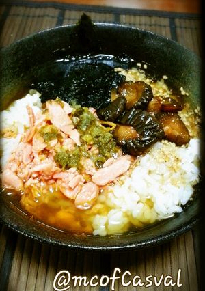 ほっこり美味い♪鮭Q烏龍茶漬け-レシピのメイン写真