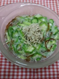 もずく酢とオクラのフワとろ和えもの-レシピのメイン写真