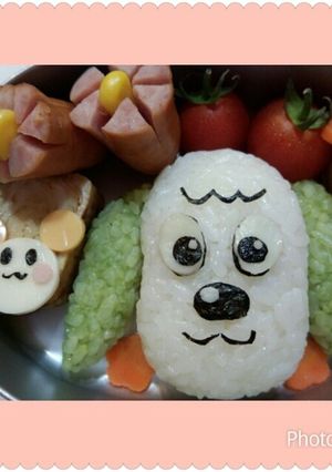 キャラ弁♬わんわん＆うーたん-レシピのメイン写真