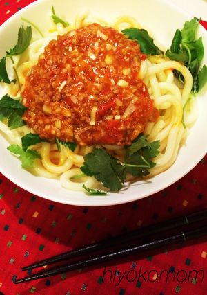 ピリ辛☆トマトの坦々うどん-レシピのメイン写真