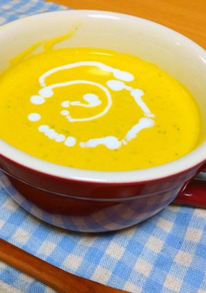 豆乳で作る♪ほかほかぼちゃスープ-レシピのメイン写真