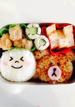 キャラ弁 LINEムーン＆ブラウン-レシピのメイン写真