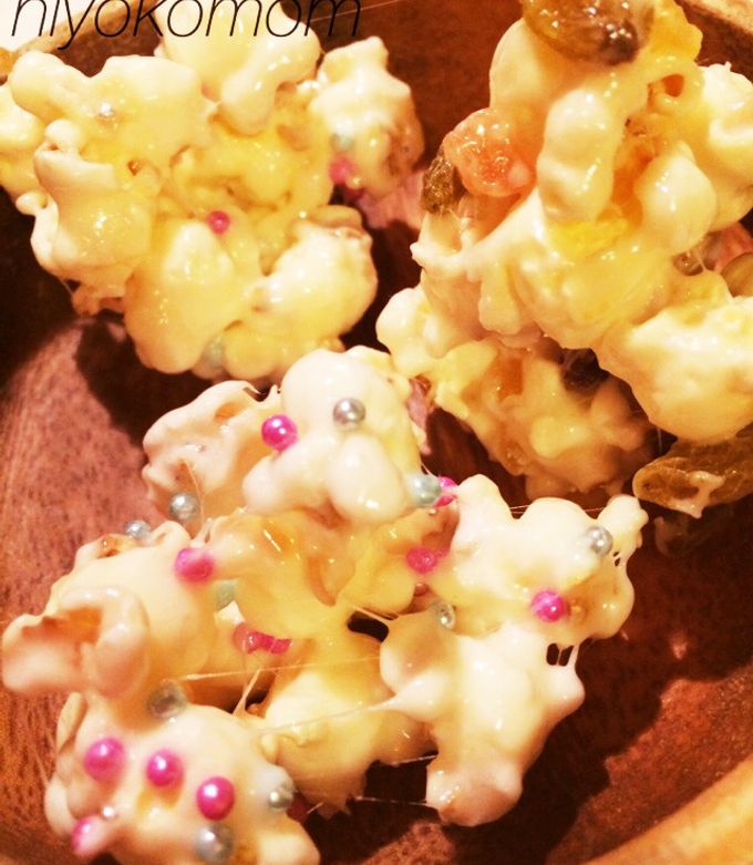 マシュマロポップコーン by ひよこの母上 【クックパッド】 簡単
