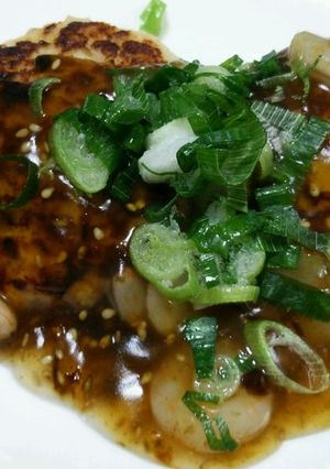 海苔の佃煮とたくあんの豆腐ハンバーグ-レシピのメイン写真