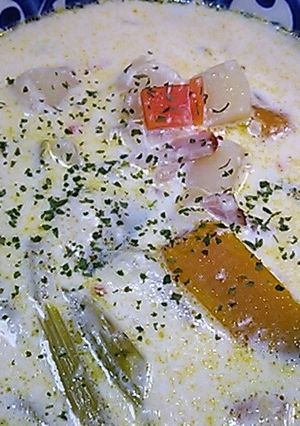 簡単!●野菜コロコロ●ホワイトスープ-レシピのメイン写真