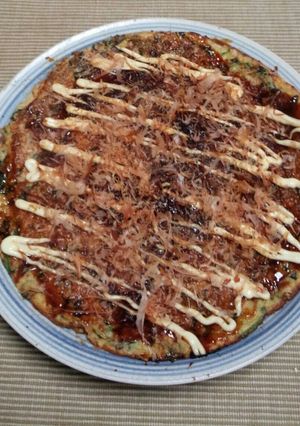モロヘイヤと長芋のお好み焼き風-レシピのメイン写真