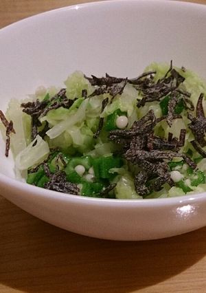 キャベツ＆オクラ の おつまみ-レシピのメイン写真