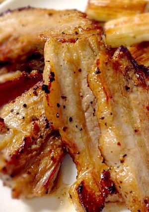 豚バラ肉のシンプル焼き-レシピのメイン写真