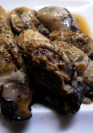 牡蠣の酒煮 ふり胡椒-レシピのメイン写真