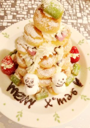 クリスマス シュークリームタワー-レシピのメイン写真