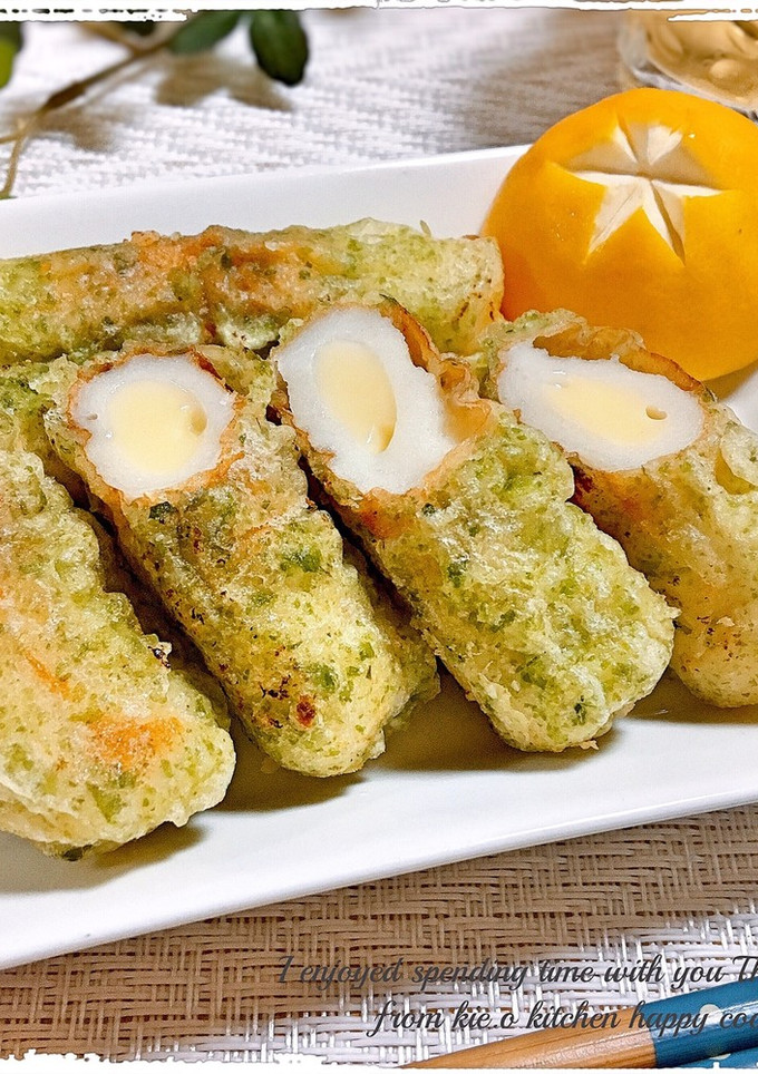 ❀チーズＩＮちくわの磯部揚げ❀《お弁当》-レシピのメイン写真