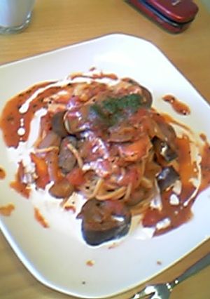 ナスとトマトの本格簡単スパ♪-レシピのメイン写真