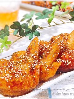 【居酒屋】❀甘辛タレの手羽先唐揚げ❀-レシピのメイン写真
