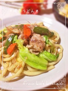 めんつゆで✻簡単✻焼きうどん♬-レシピのメイン写真