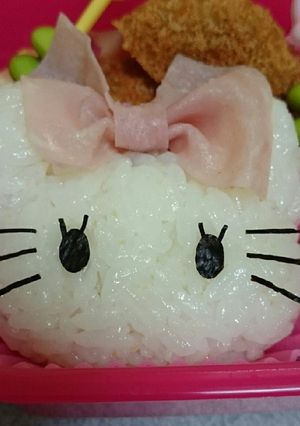 リボンキティちゃん☆キャラ弁-レシピのメイン写真