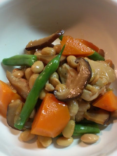 常備菜。鶏肉と大豆のお醤油煮-レシピのメイン写真