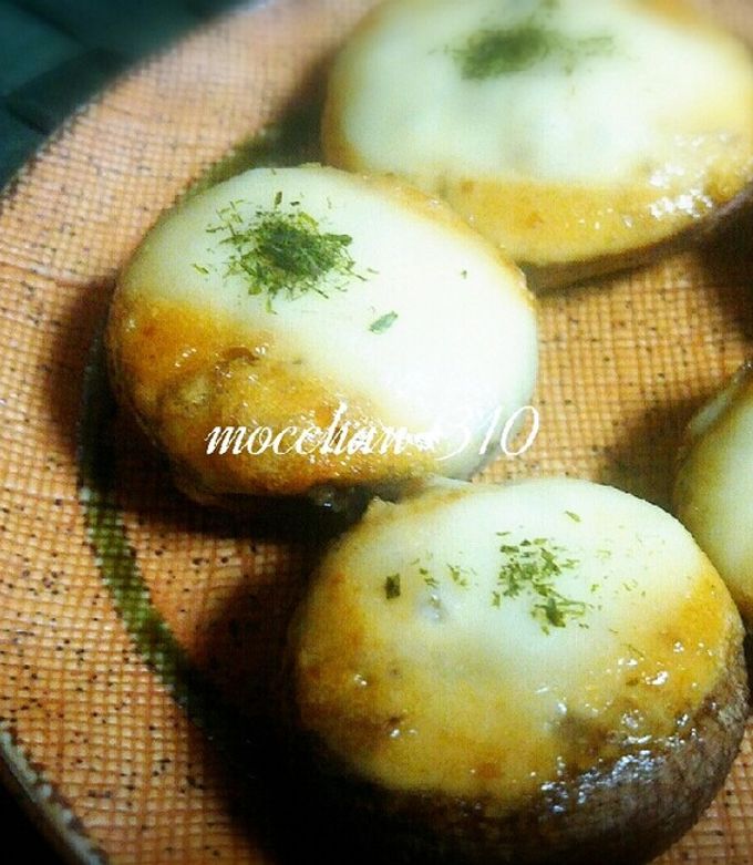 こんがりしいたけ＊味噌マヨネーズチーズ-レシピのメイン写真