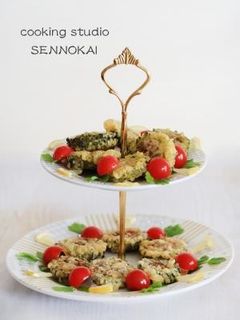 2種類のゴーヤ肉詰め天ぷら カレー風味も-レシピのメイン写真