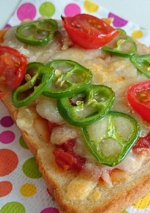 マッシュポテトピザトースト-レシピのメイン写真