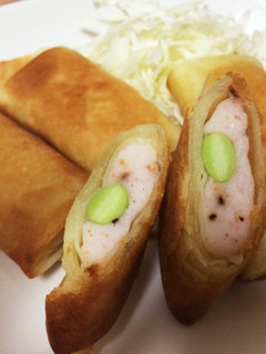 海老と枝豆の春巻き-レシピのメイン写真